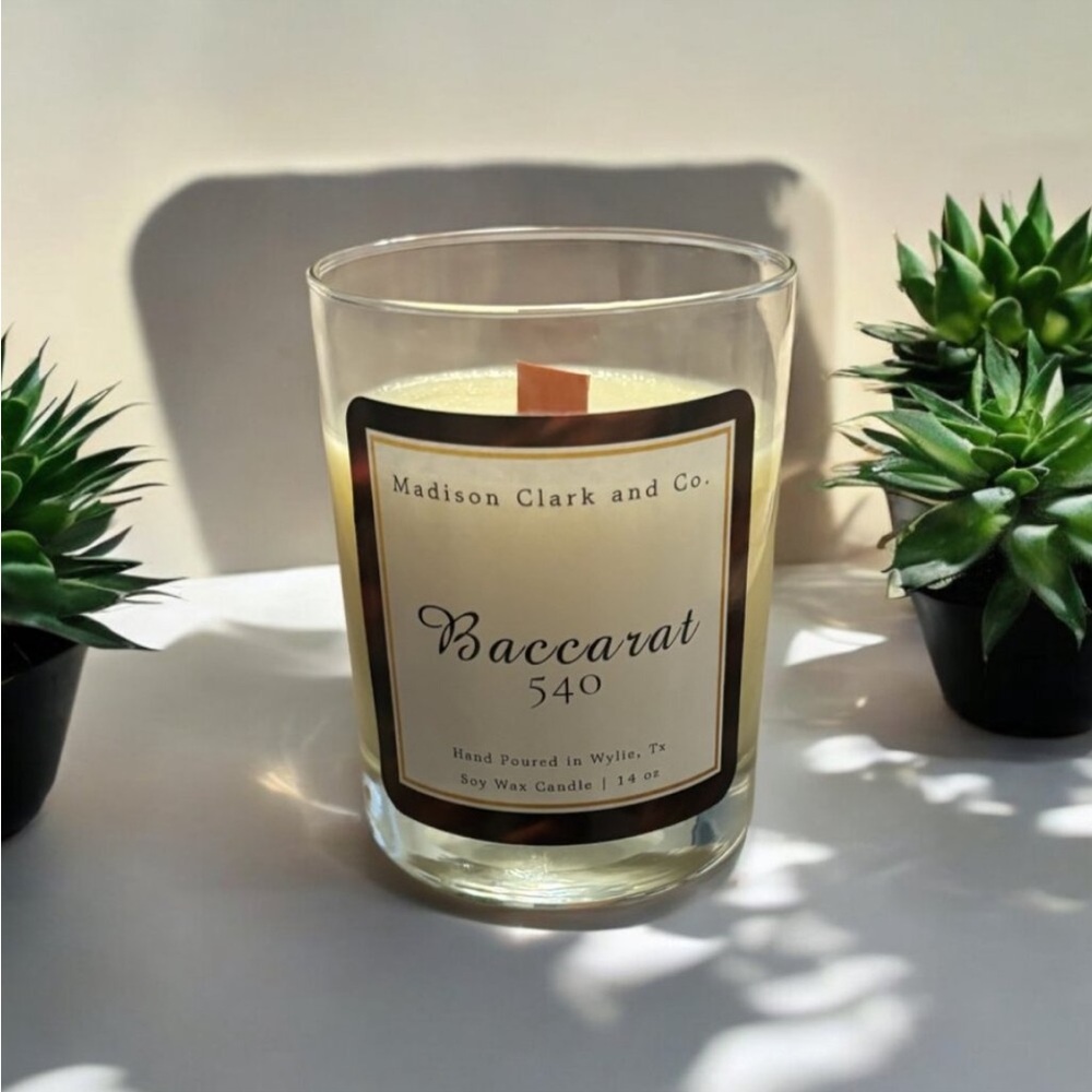 Baccarat Rouge 540 inspired candle